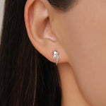 Sterling Silver Jellyfish Stud Earrings