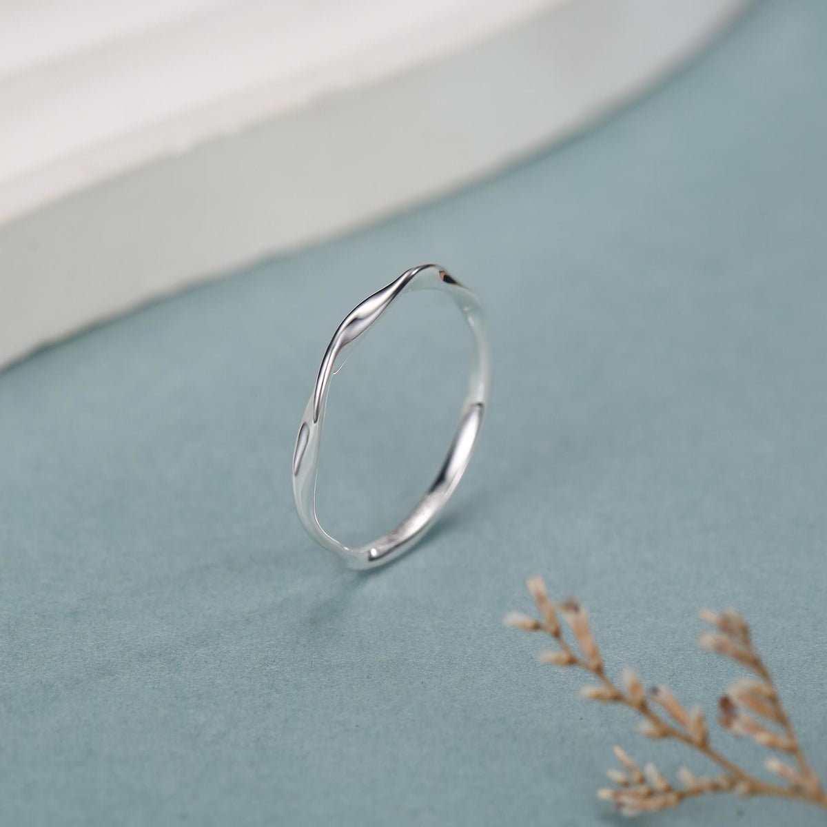 Sterling Silver Mobius Twist Ring