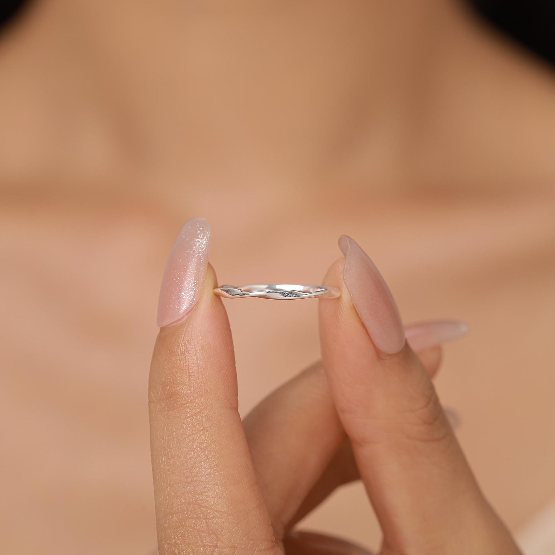 Sterling Silver Mobius Twist Ring