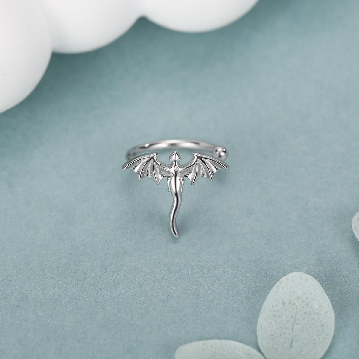 Sterling Silver Dragon Ear Cuff Piercing Free Ear Wrap