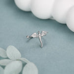 Sterling Silver Dragon Ear Cuff Piercing Free Ear Wrap