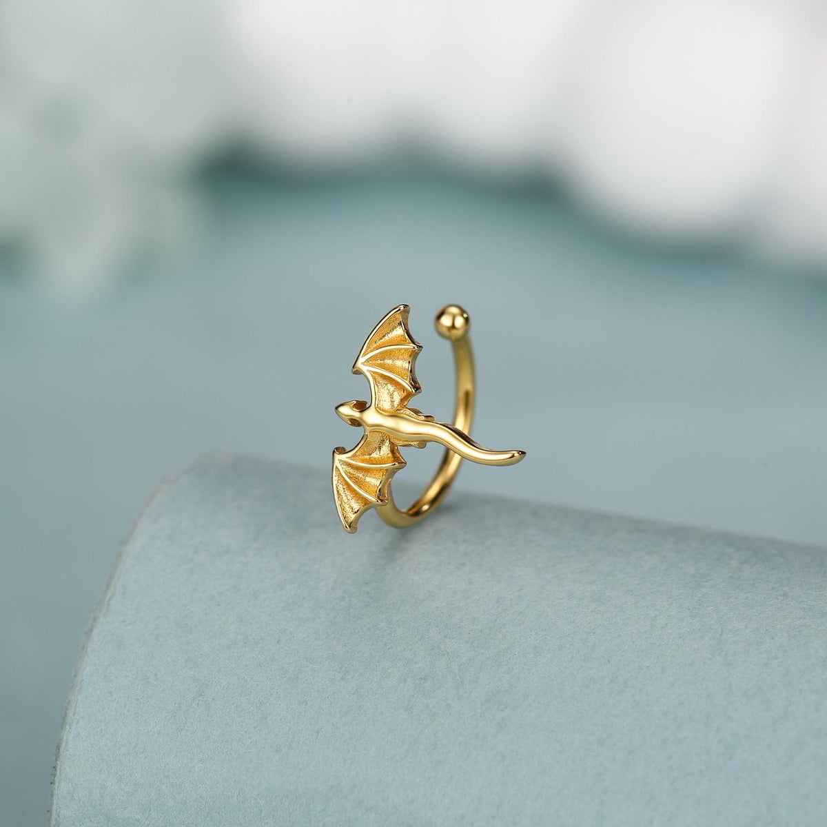 Sterling Silver Dragon Ear Cuff Piercing Free Ear Wrap