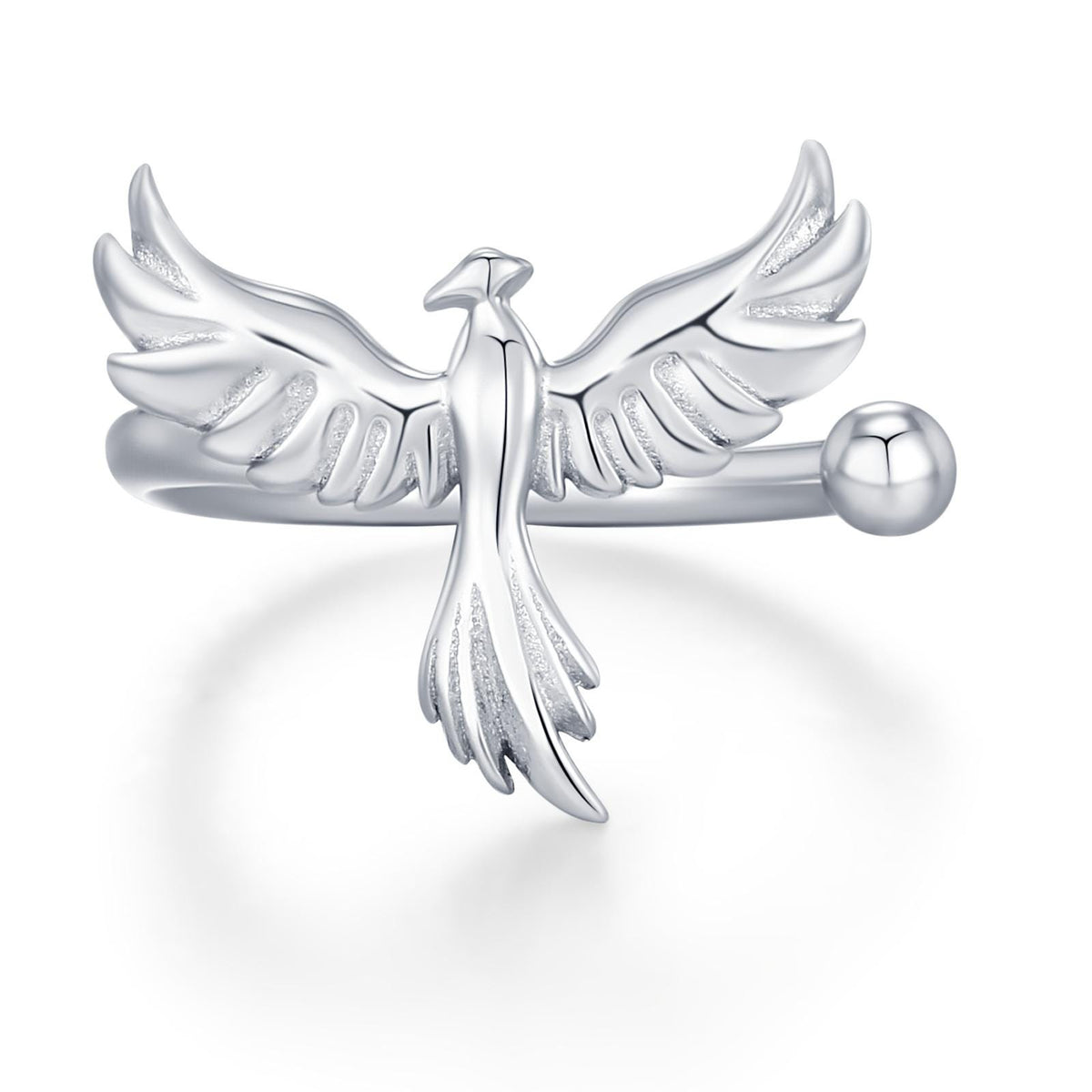 Sterling Silver Phoenix Ear Cuff Piercing Free Ear Wrap