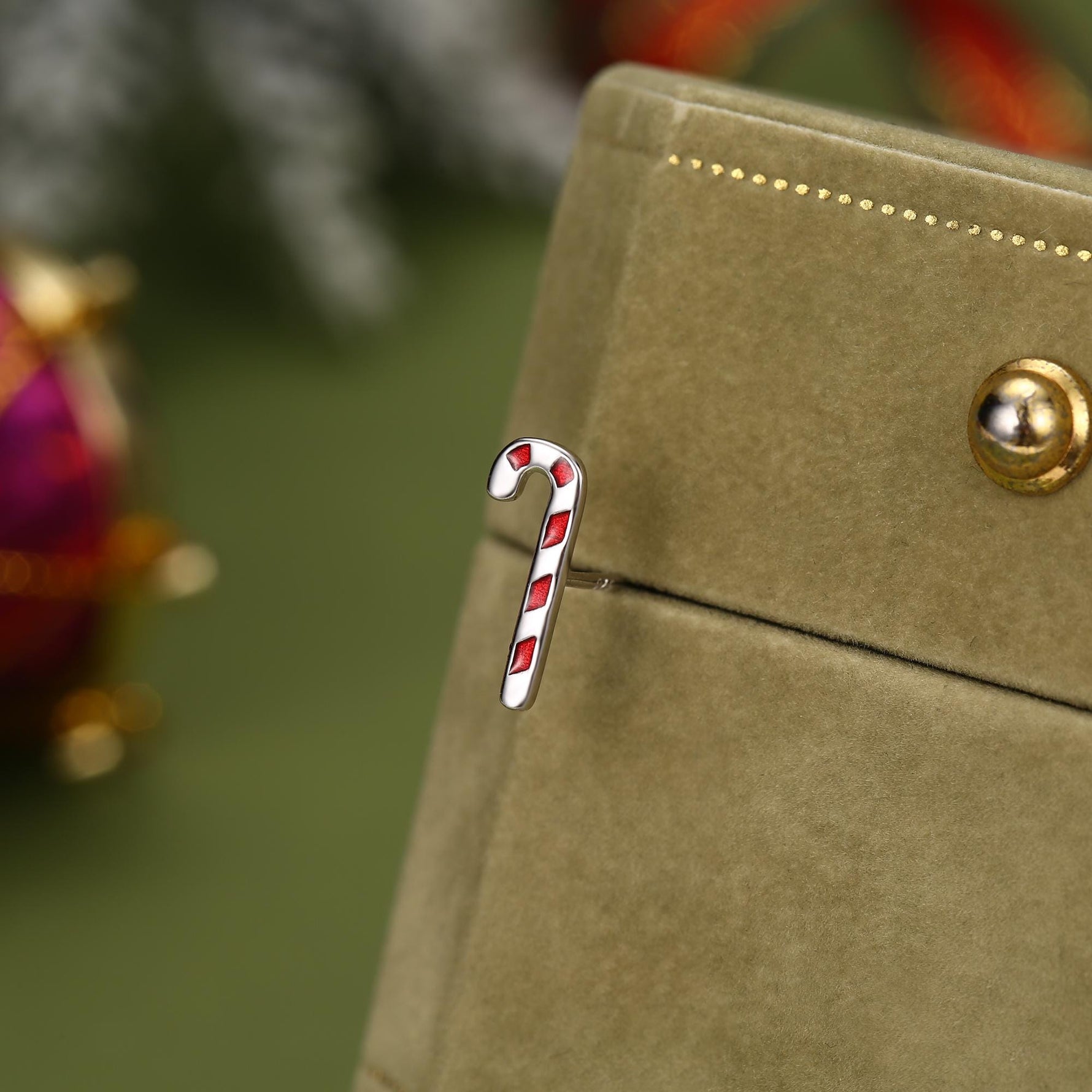 Sterling Silver Christmas Mismatch Stud Earring Single | Santa Hat, Elf Hat, Candy Cane or Stocking Stud