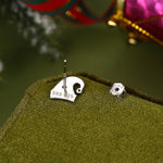 Sterling Silver Christmas Mismatch Stud Earring Single | Santa Hat, Elf Hat, Candy Cane or Stocking Stud
