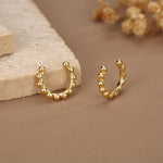 Sterling Silver Beaded Ear Cuff Piercing Free Cartilage Cuff