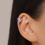 Sterling Silver Blue Glaucus Sea Slug Ear Cuff No Piercing Required