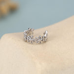 Sterling Silver Daisy Flower Ear Cuff No Piercing Required