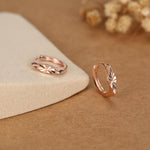 Sterling Silver Diamond Cut Rhombus Hoop Earrings