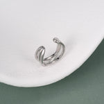 Sterling Silver Criss Cross Ear Cuff