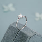 Sterling Silver Moissanite Heart Ring