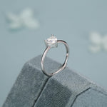 Sterling Silver Moissanite Heart Ring