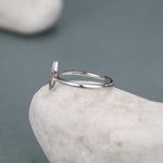 Sterling Silver North Star CZ Ring