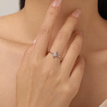 Sterling Silver North Star CZ Ring