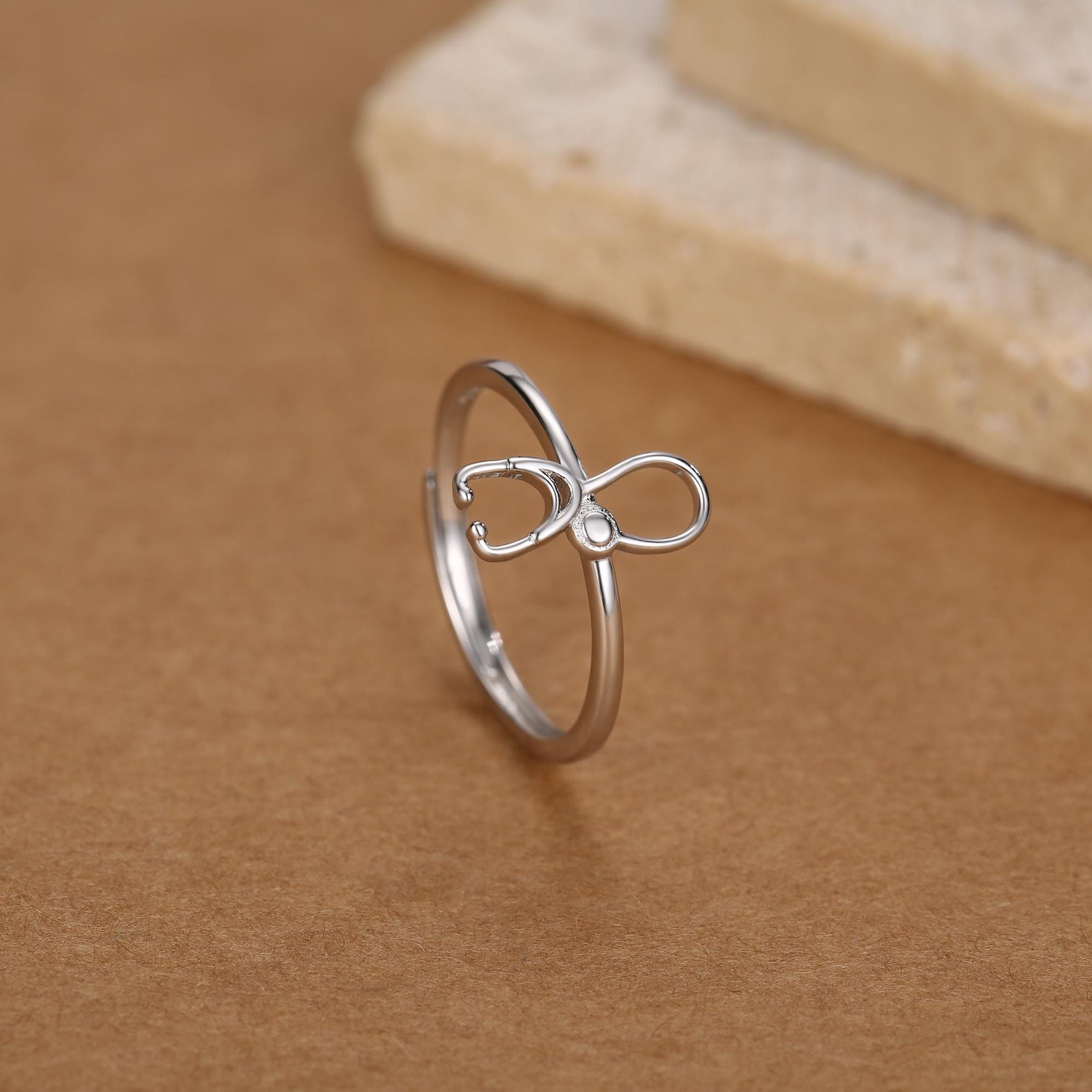 Sterling Silver Stethoscope Ring