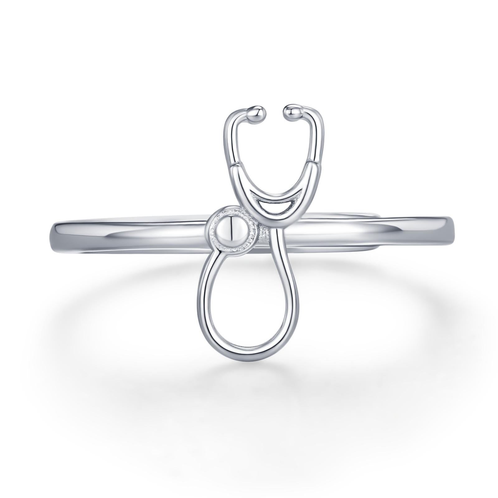 Sterling Silver Stethoscope Ring