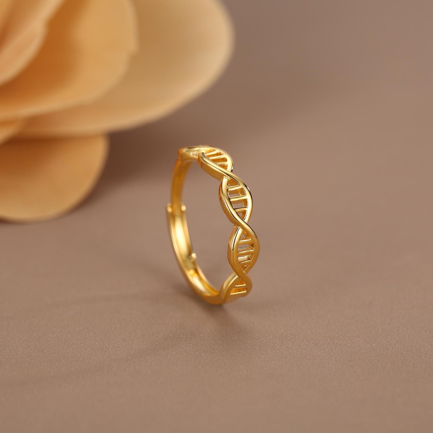 Sterling Silver DNA Helix Ring