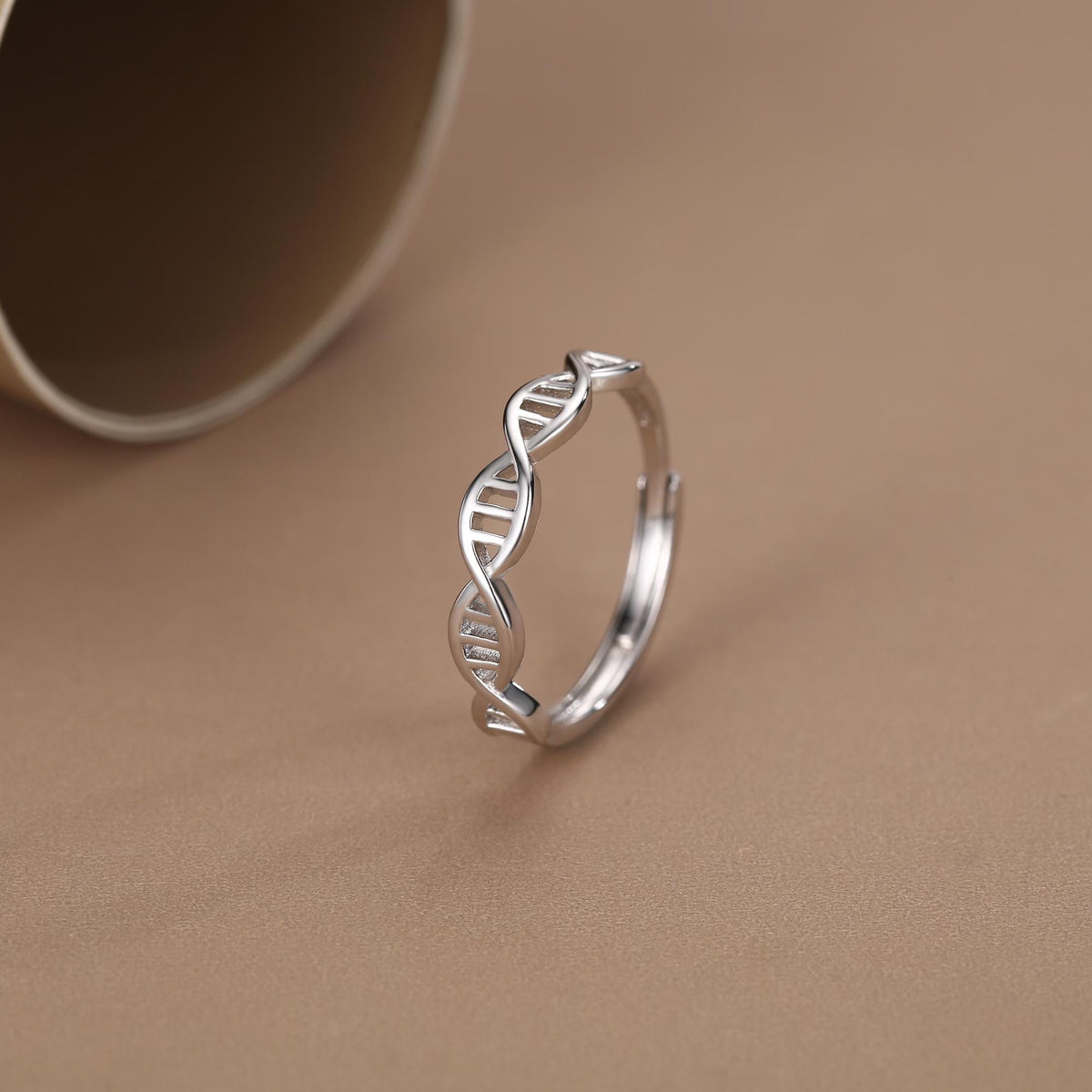 Sterling Silver DNA Helix Ring