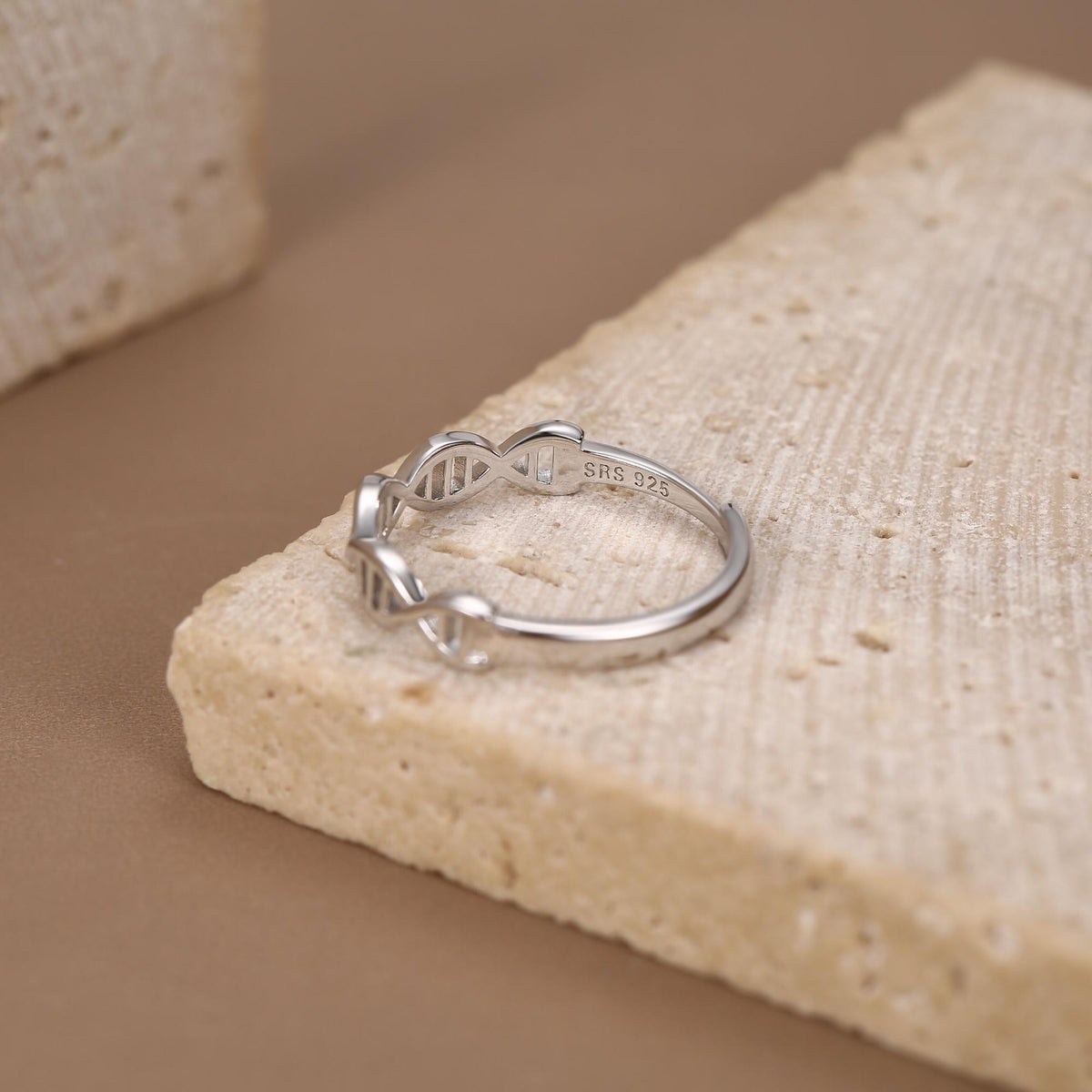 Sterling Silver DNA Helix Ring