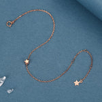 Sterling Silver Delicate Tiny Star Bracelet