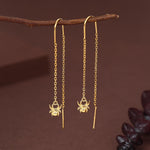Sterling Silver Spider Threader Earrings