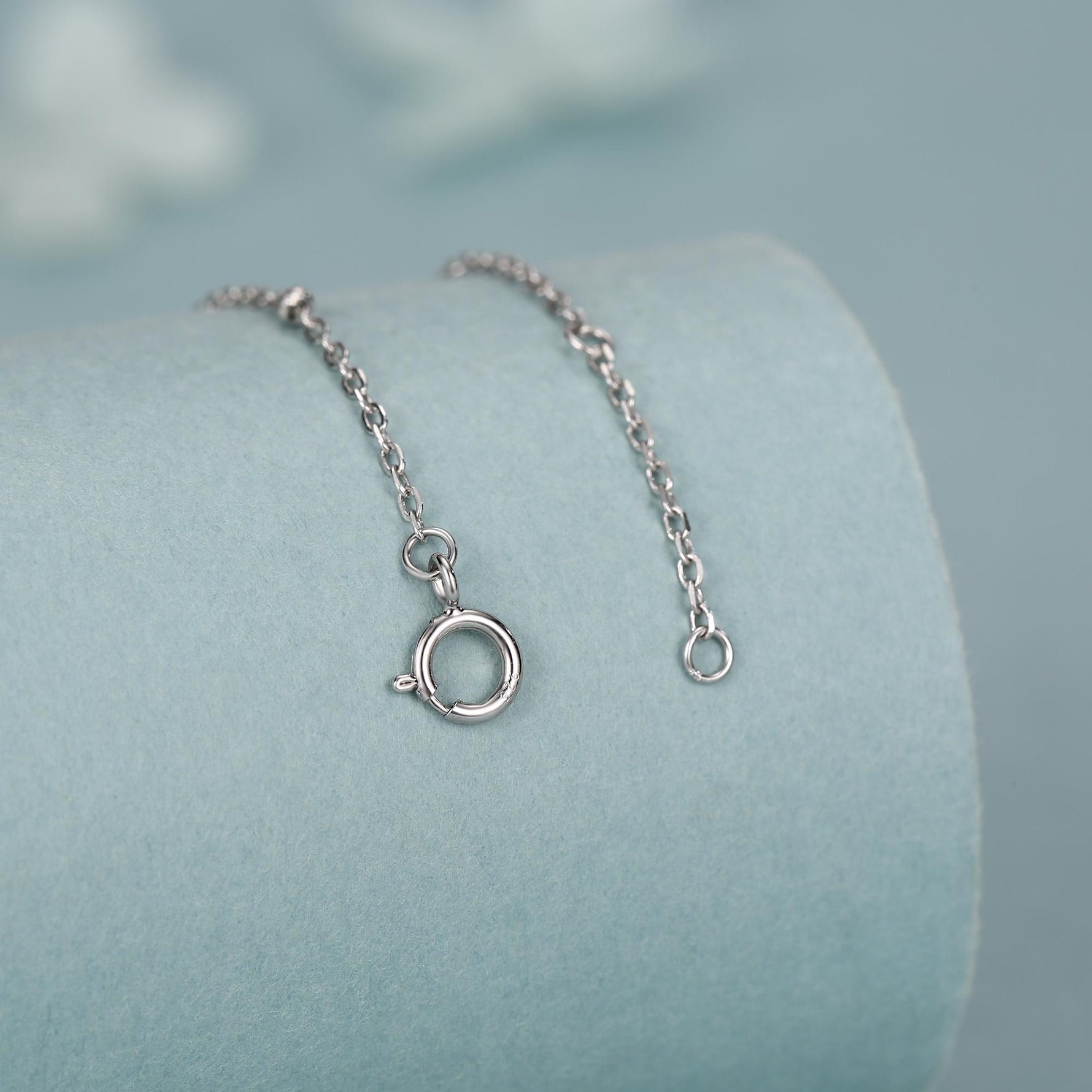 Blue Opal Gemstone Bracelet with Satellite Chain