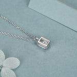 Emerald Cut 1ct Moissanite Pendant Necklace