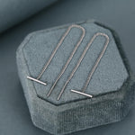 Sterling Silver T-Bar Threader Earrings