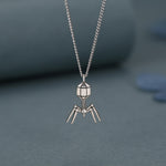 Sterling Silver Bacteriophage Necklace