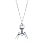 Sterling Silver Bacteriophage Necklace