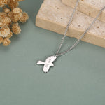 Sterling Silver Enamel Magpie Necklace