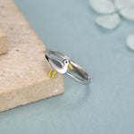 Sterling Silver Enamel Seagull Ring
