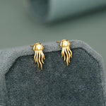 Sterling Silver Jellyfish Stud Earrings
