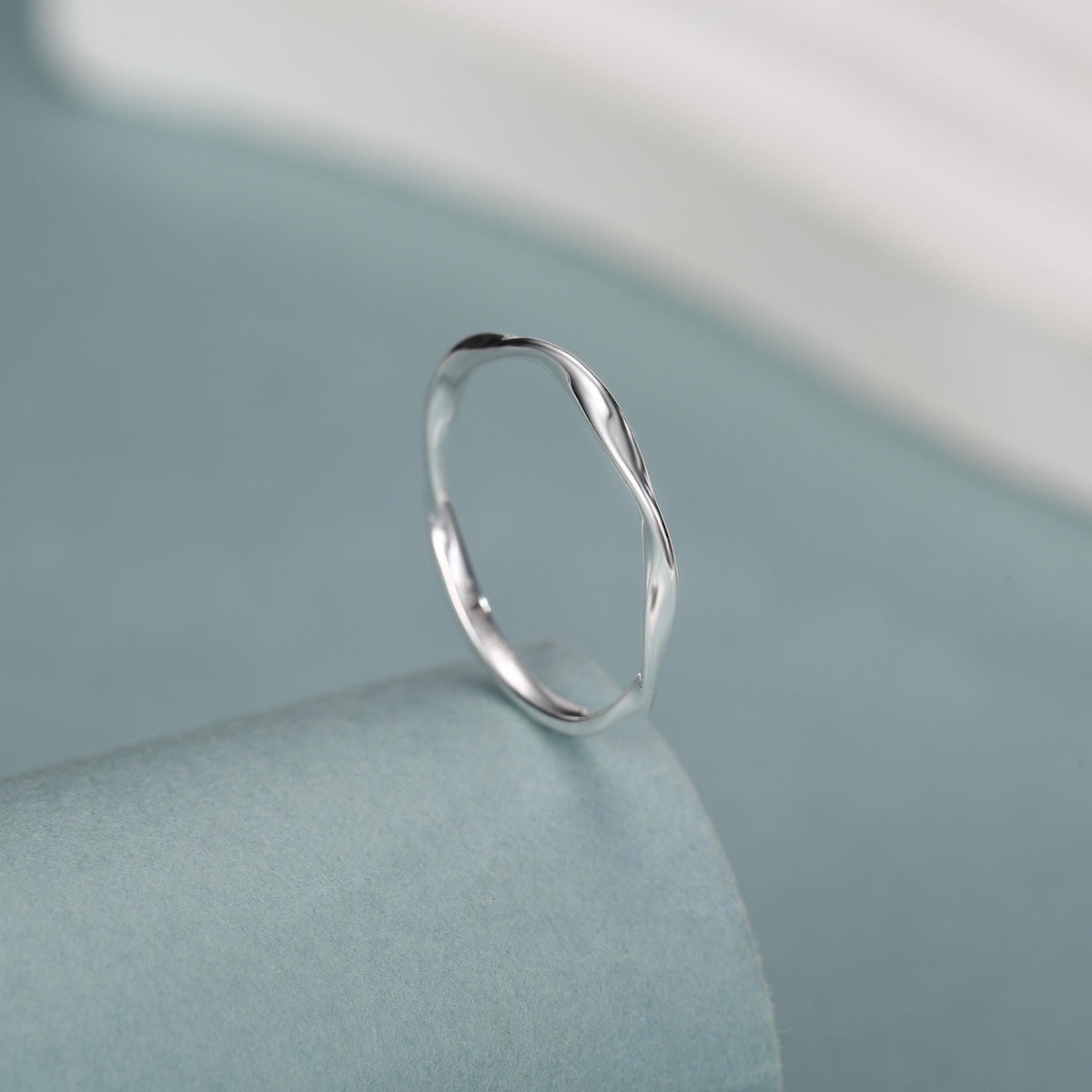 Sterling Silver Mobius Twist Ring