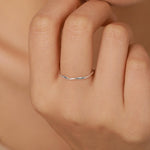Sterling Silver Mobius Twist Ring