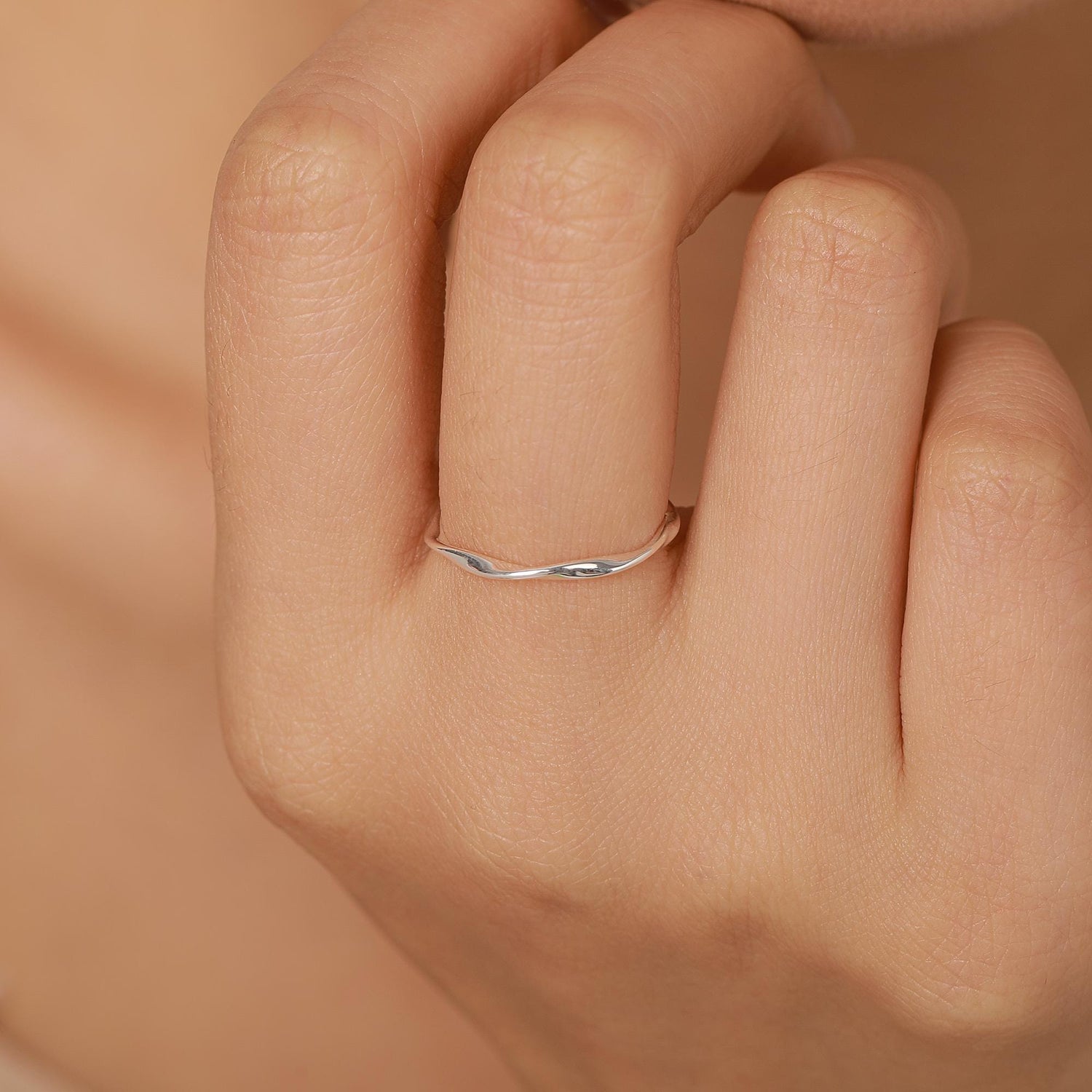 Sterling Silver Mobius Twist Ring