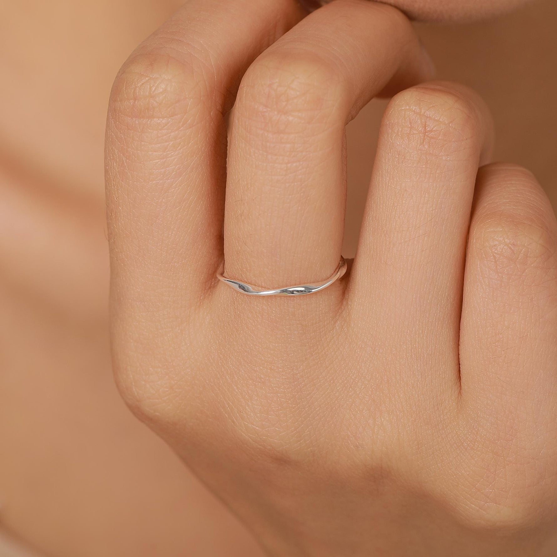 Sterling Silver Mobius Twist Ring