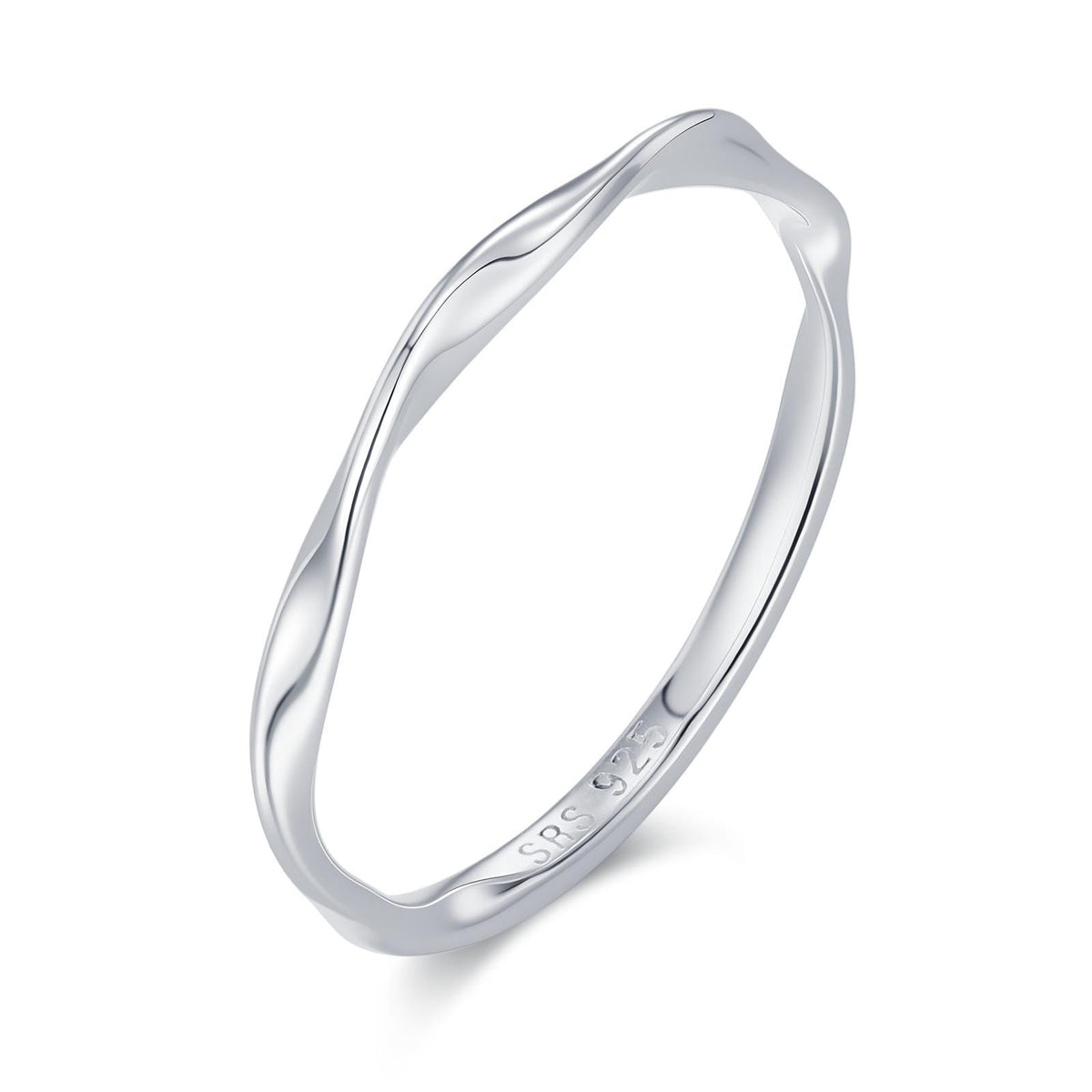 Sterling Silver Mobius Twist Ring