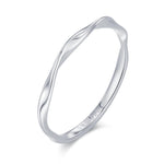 Sterling Silver Mobius Twist Ring