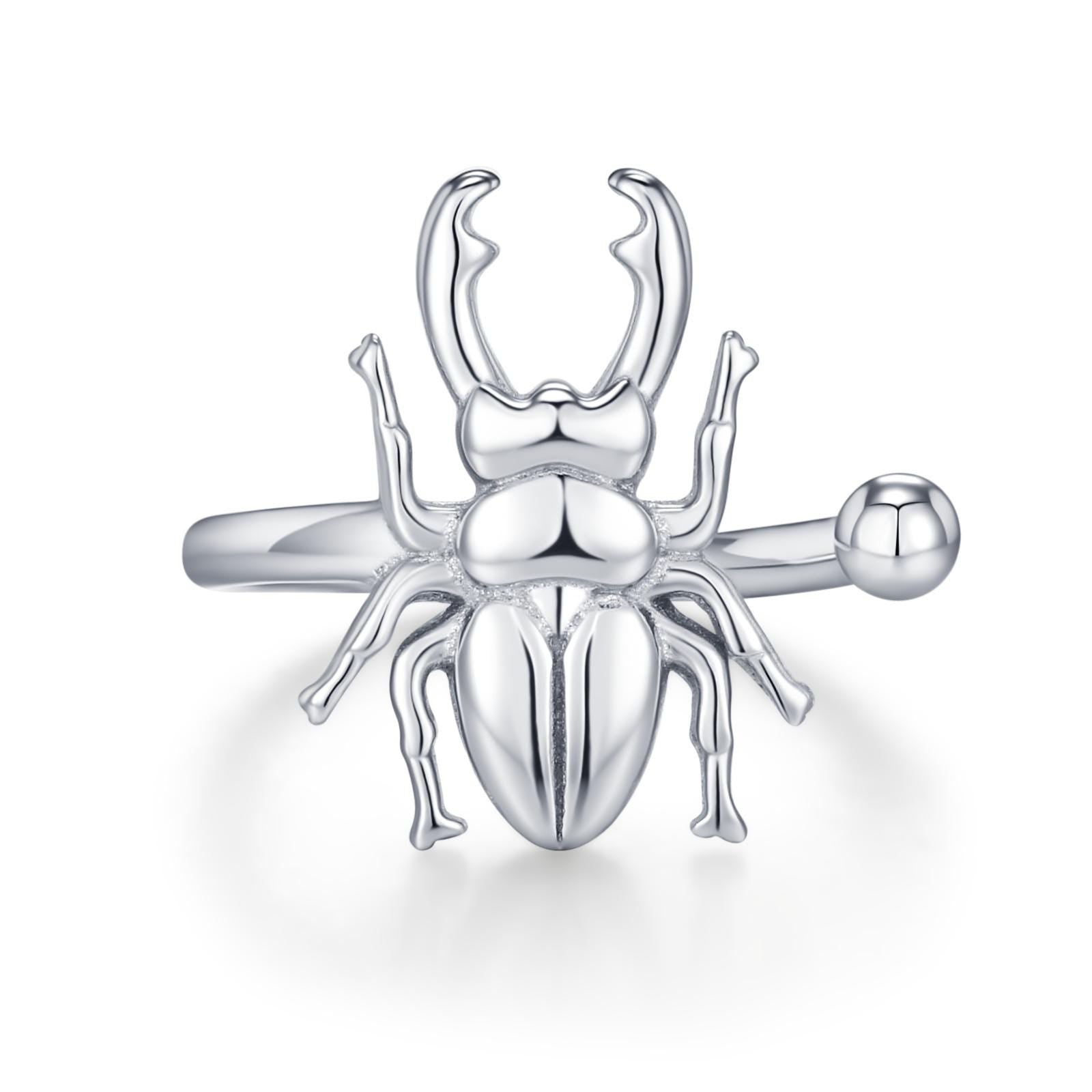 Sterling Silver Beetle Ear Cuff Piercing Free Ear Wrap