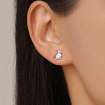 Sterling Silver Gerbil Stud Earrings