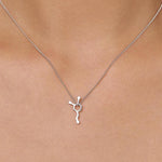 Sterling Silver Dopamine Molecule Necklace