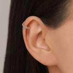Sterling Silver Daisy Flower Ear Cuff