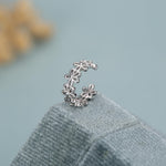 Sterling Silver Daisy Flower Ear Cuff No Piercing Required