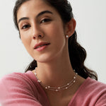 Genuine Freshwater Pearl with Marquise CZ Stud Earrings in Sterling Silver, Available in Three Pearl Colours, Delicate Pearl and CZ Earrings
