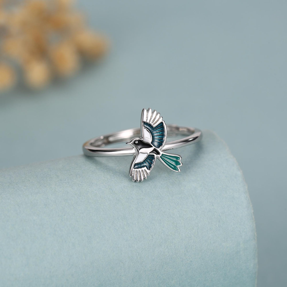 Sterling Silver Magpie Ring
