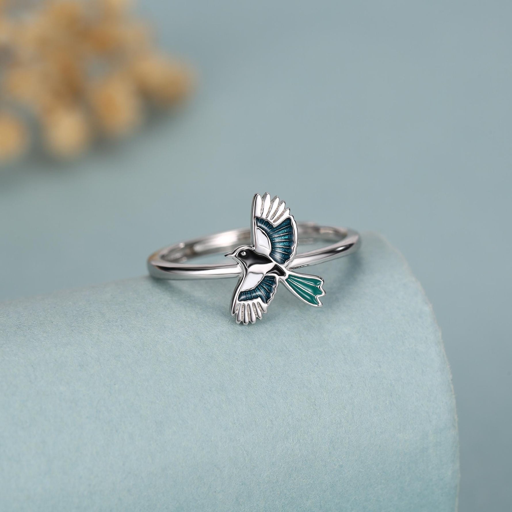 Sterling Silver Magpie Ring