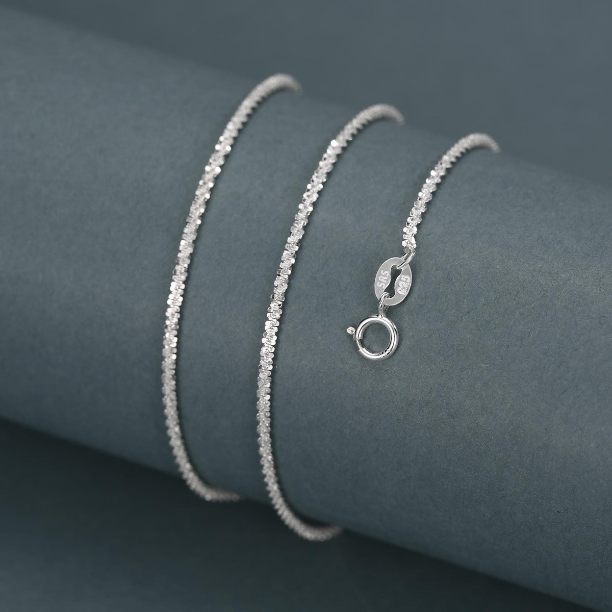 Sterling Silver Sparkle Chain Necklace, Margarita Chain Necklace or Bracelet, Various Length, Sparkly Chain Necklace, Sparkling Chain