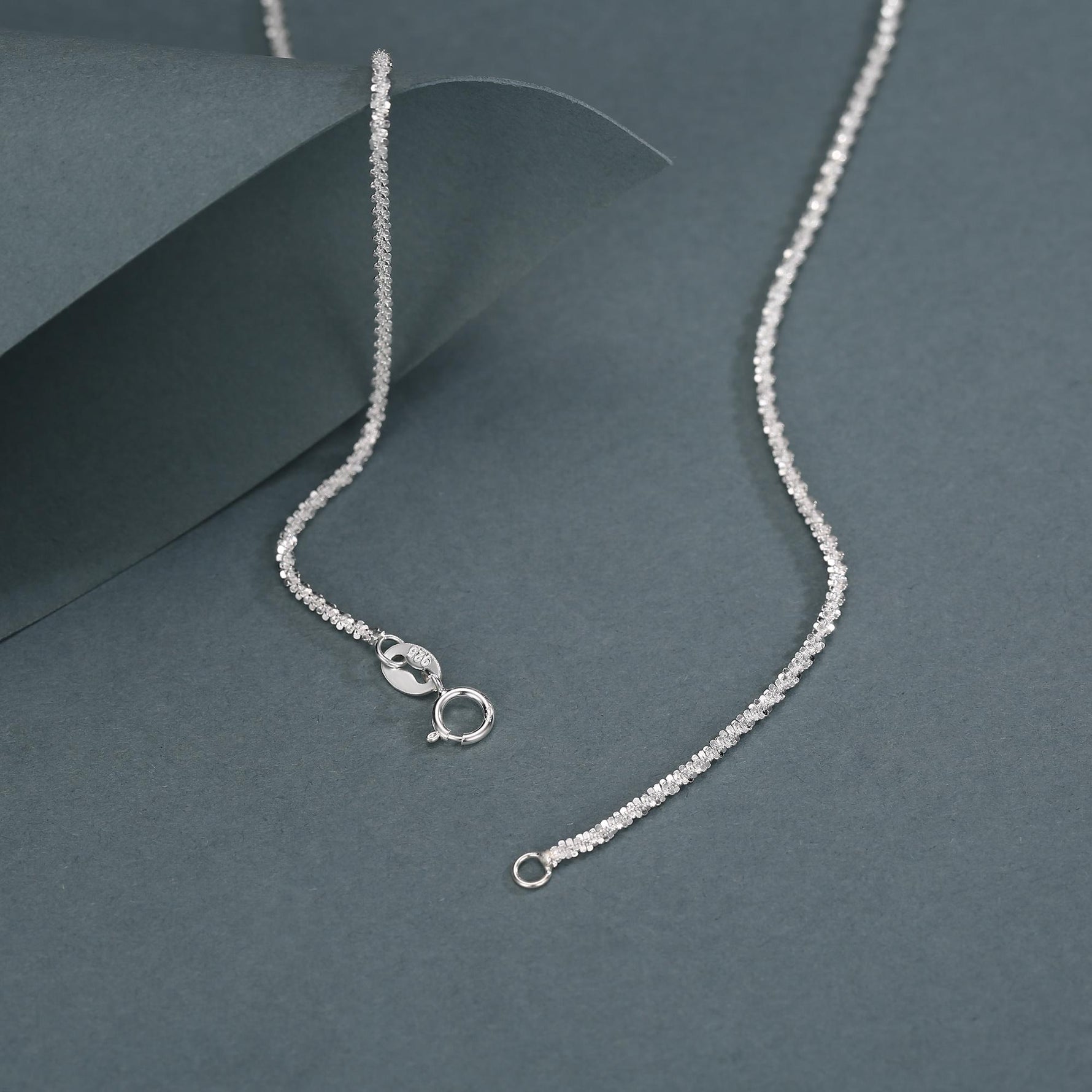Sterling Silver Sparkle Chain Necklace, Margarita Chain Necklace or Bracelet, Various Length, Sparkly Chain Necklace, Sparkling Chain