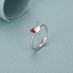 Delicate Robin Bird Motif Ring